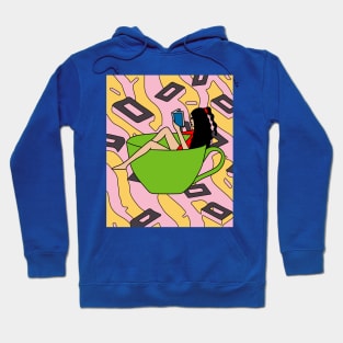 Coffee Cup Bathing Drinking Crazy Hoodie